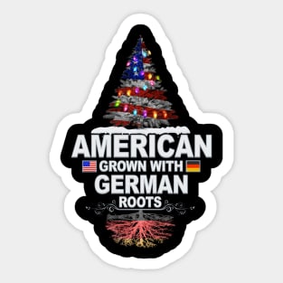 Christmas Tree  American Grown With German Roots - Gift for German From Germany Sticker